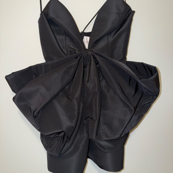 CAROLINA HERRERA - Bow-Embellished Silk-Faille Mini Dress - Picture 4 of 11